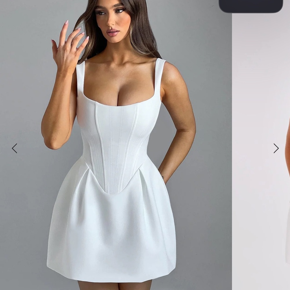 Mini white dress